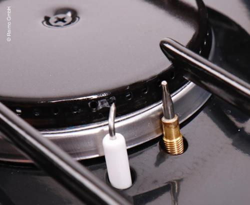 Gaskocher Mary, 2-flammig, 50 mbar mit Zündsicherung