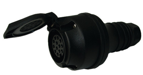 Wiltec 13-polige Spiraalkabel - 3 Meter - Voor Aanhangers En Caravans - Met Veiligheidsklep