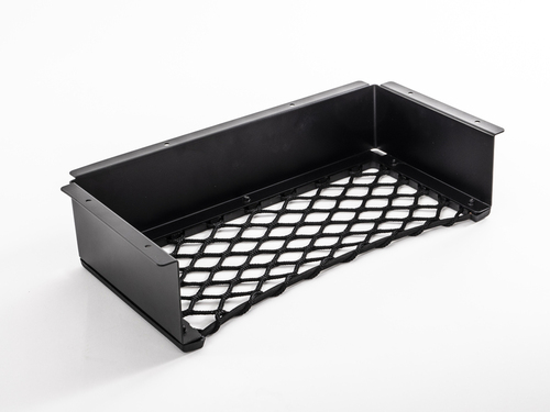 Aluminum frame with storage net L, black