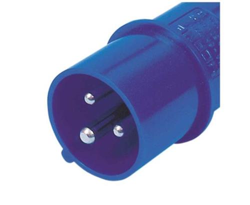 Short adapter CEE-plug/shockproof coupling