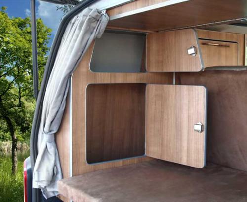 Kleider- und Wäscheschrank für Ausbau TravelStyle T6/T5 kurzer Radstand