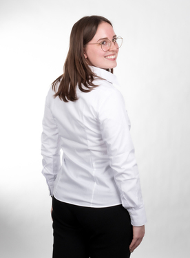 Adria Damenbluse langarm, weiß - ADRIA bluse lang, S