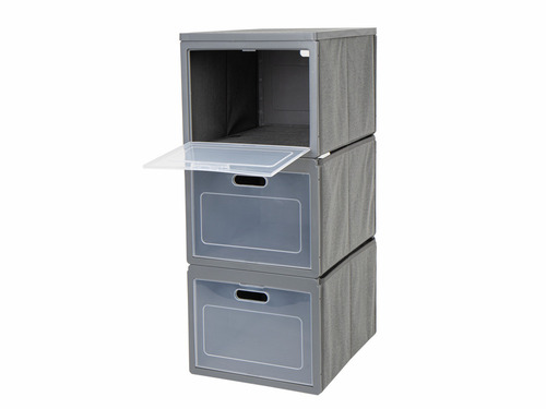 Sammenklappeligt skab Box 3 - Campingskab med 3 rum