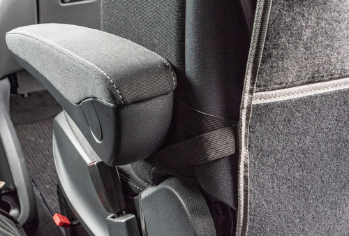 Organisateur de siège, siège conducteur et passager, feutre, anthracite