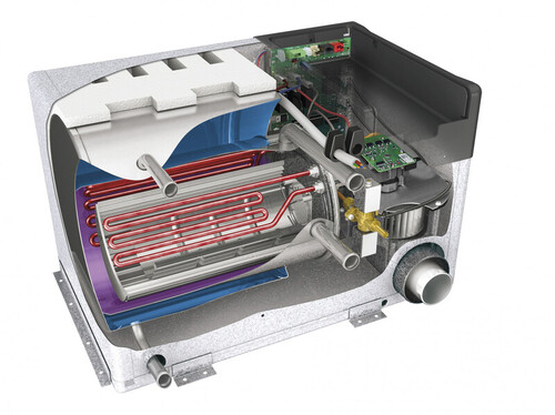 Gazowy podgrzewacz ciepłej wody użytkowej Alde Compact 3030 .