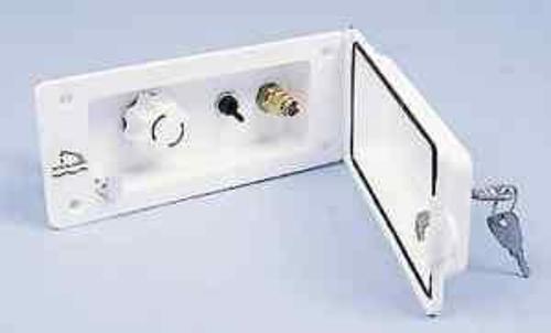 Porta di alimentazione Univ. bianco,