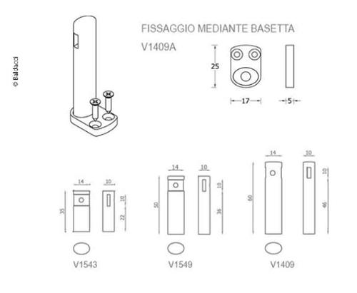 Monteringsplade til Gallery Rail System