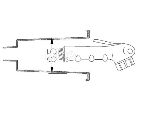 Duschset für Außenwandmontage - 200 cm Flexschlauch