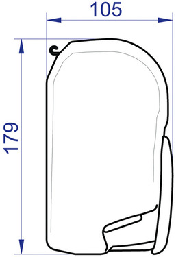 Awning Omnistor 8000 4m Blue Sky, case white