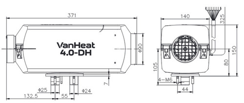 Carbest VanHeat 4.0-DH Diesel Standheizung - 4 kW
