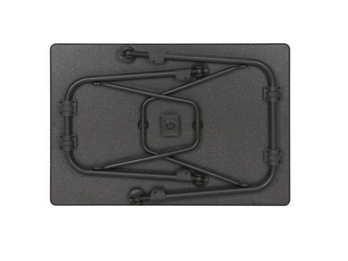 Campingbord AIRCOLITE 100 - 100x68 cm, svart linje