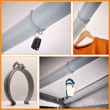 Befestigungsclip für Luftzelte