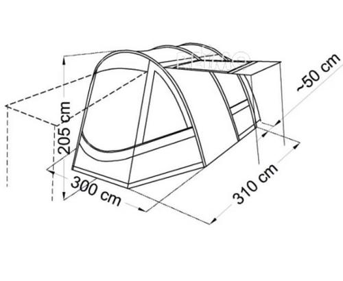 Sovekabine for Reimo Tour Action campervan-fortelt (900781)