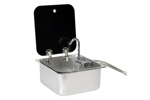 Spüle mit Glasabdeckung