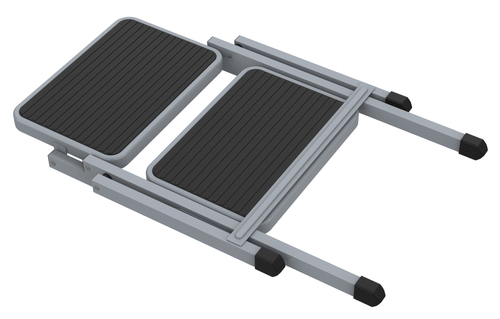 Sammenleggbart dobbeltrinn av stål