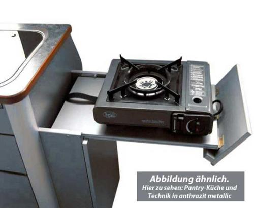 VW T6, VW T5 Multivan kitchen pod gloss silver (Weekender / California Beach)