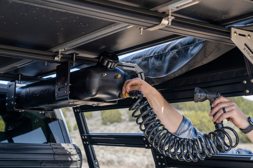 Waterport 8.0, 30L schwarz, manuelle Pumpe,mit Düse,lebensmittelecht