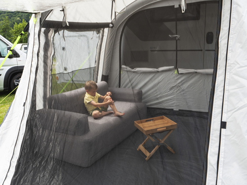 Puhallettava linja-auton markiisi TOUR BREEZE AIR - 3 asennuskorkeutta -