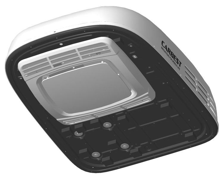 Roof air conditioner CoolSky 2600 W black