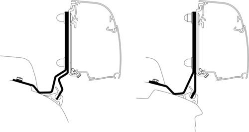 Markisenadapter für Thule Wandmarkisen 