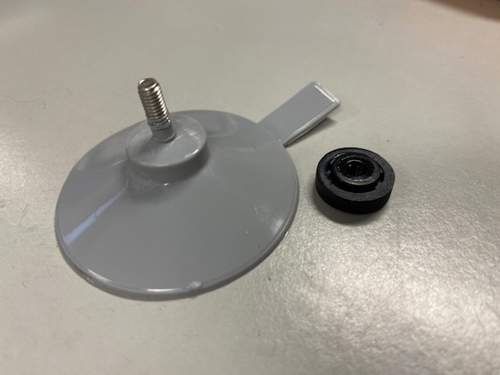 Saugnapf mit Schraubverschluss für Thermomatten - Grau