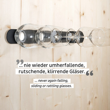 SILWY Metall-Leiste - weiß oder schwarz / Länge 25 oder 50cm