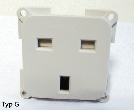 Enchufes empotrables específicos de cada país 230V -