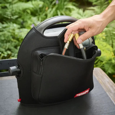 nomadiQ BBQ védőhuzat extra tárolórekesszel - fekete