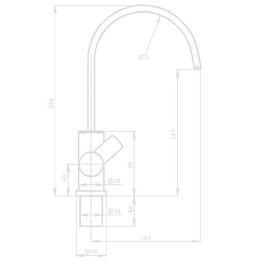 Single lever mixer Conc. S90 spout