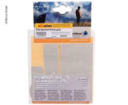 5 self-adhesive polyamide patches for quick tent repair, various sizes
