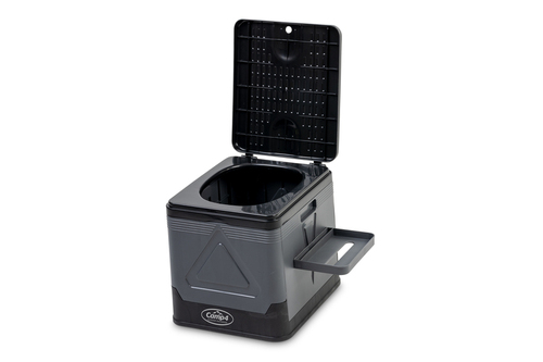 Klapptoilette S grau/schw