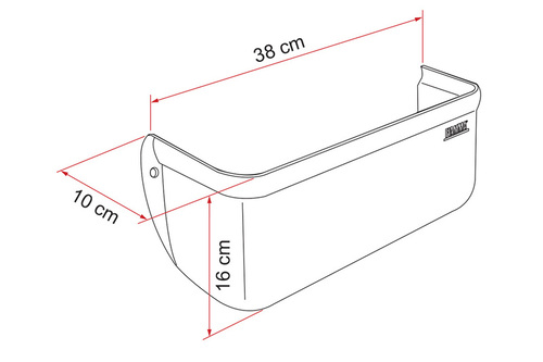 Opbevaring beholder plastik (farve: grå)