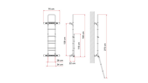 Befæstigelsesprofil sæt Bars Deluxe DJ Sprinter/Crafter fra 2006 - sølv