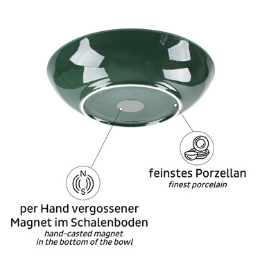 Porcelaanist magnetiline toidukauss - metsaroheline