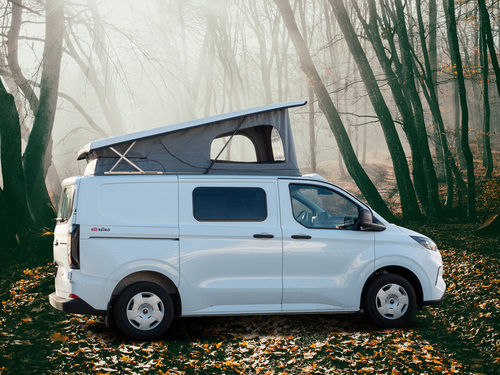 Ford Custom V710 L1 sovhyttstak - Hög front - Standardbälg - Normal - Vit