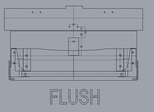 Türschloss 36x59mm satine chrom Türstärke 12-18mm