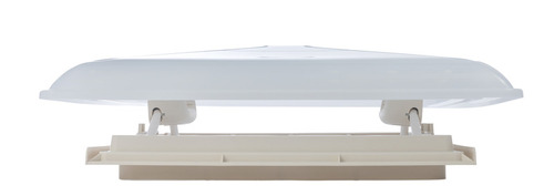 Hotte de toit en verre dépoli 400x400mm avec store + moustiquaire