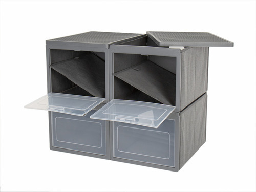 Sammenklappeligt skab Box 4 - Campingskab med 4 rum