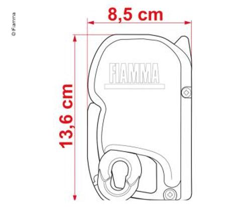 Nástěnná markýza Fiamma F45s pro obytné vozy a dodávky -