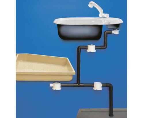 Scarico per sistema fognario a sifone, 33 mm