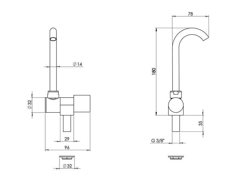 Wasserhahn f.Waschbecken