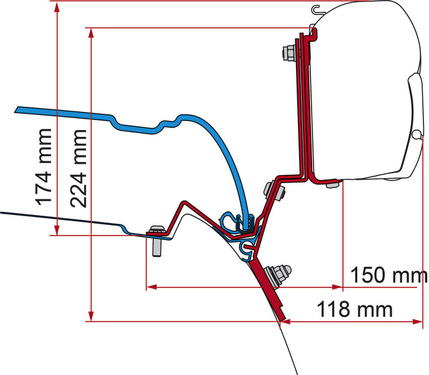 Fiamma awning adapter for awning F35 Pro