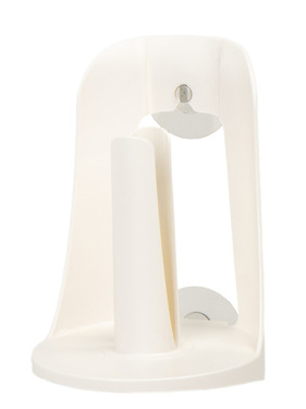 Portarotolo da cucina - Con 2 ventose - Bianco