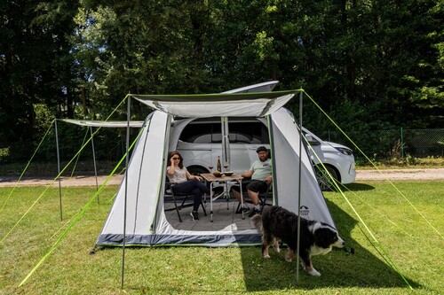 Inflatable bus awning TOUR BREEZE AIR - in 3 mounting heights -