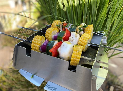 PicOli - Gril emboîtable pour réchaud à gaz