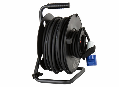 CARBEST CEE kabeltromle, 16A, med 25m H07RN-F3G2 kabel med CEE hanstik og CEE hu