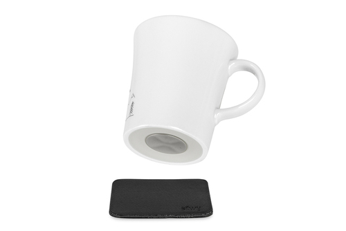 ADRIA porcelain magnetic handle cups "WOHNWAGEN"