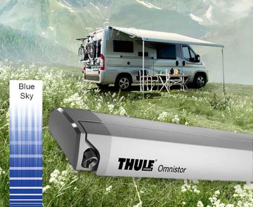 Omnistor Dachmarkise 6200, Breit: 450 cm, Farbe: Blue Sky