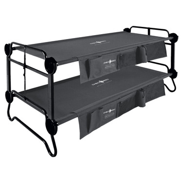 XL emeletes ágy oldalsó zsebekkel - antracit színben