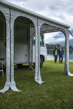 Thule Panorama Markisenvorzelt - Schwarz / Grau / Weiß - Für Omnistor 8000 - Verschieden Größen